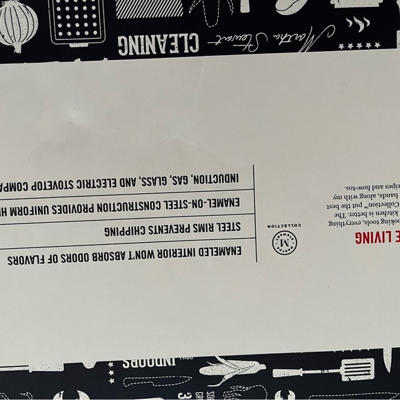 Martha Stewart collector enamel on steel pot great for clambakes new wood tags - Picture 4 of 7